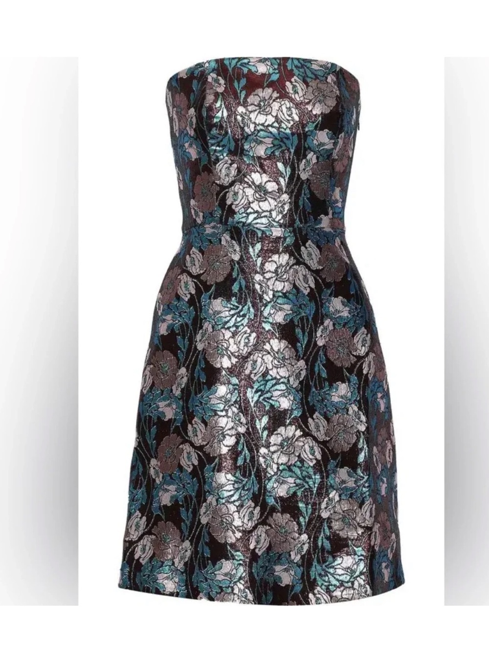NWT Sachin + Babi Strapless Brocade Mirelle Floral Mini Dress 10 - Picture 1 of 7